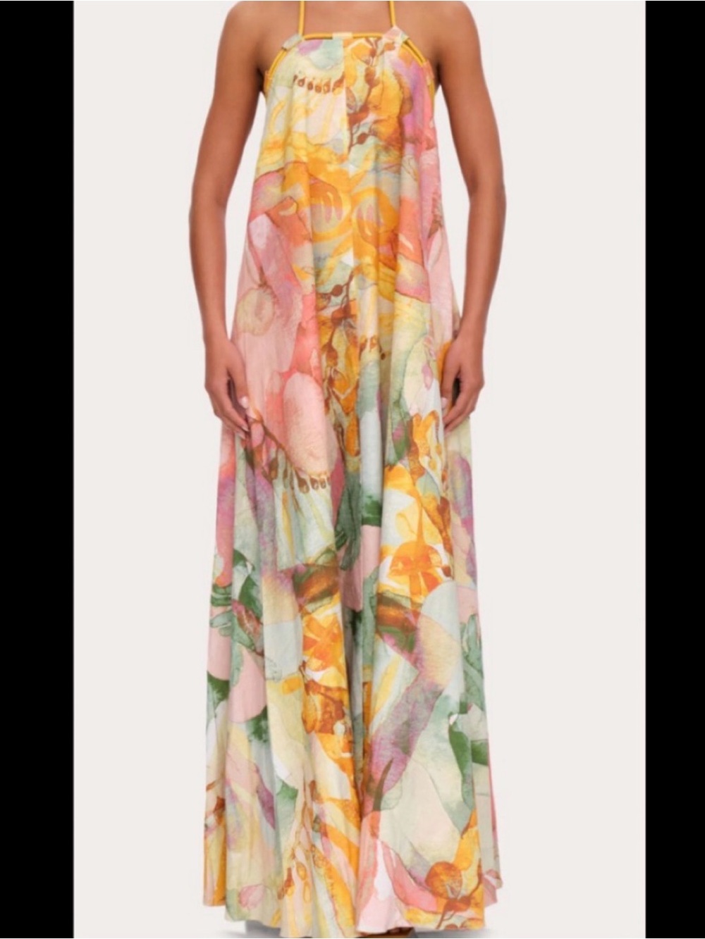 Andrea Iyamah Halter Maxi Dress